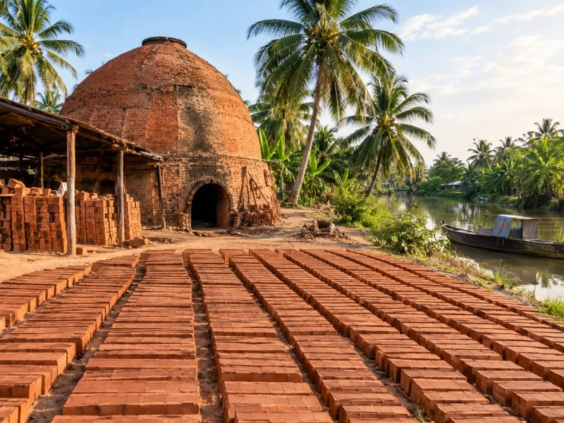 Less-Touristy Ben Tre: Brick Kilns, Bikes & Home Lunch